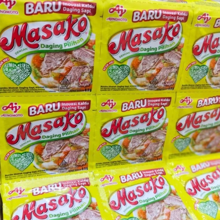 

|1 renceng/12pcs| MASAKO DENGAN DAGING PILIHAN PENYEDAP RASA MAKANAN