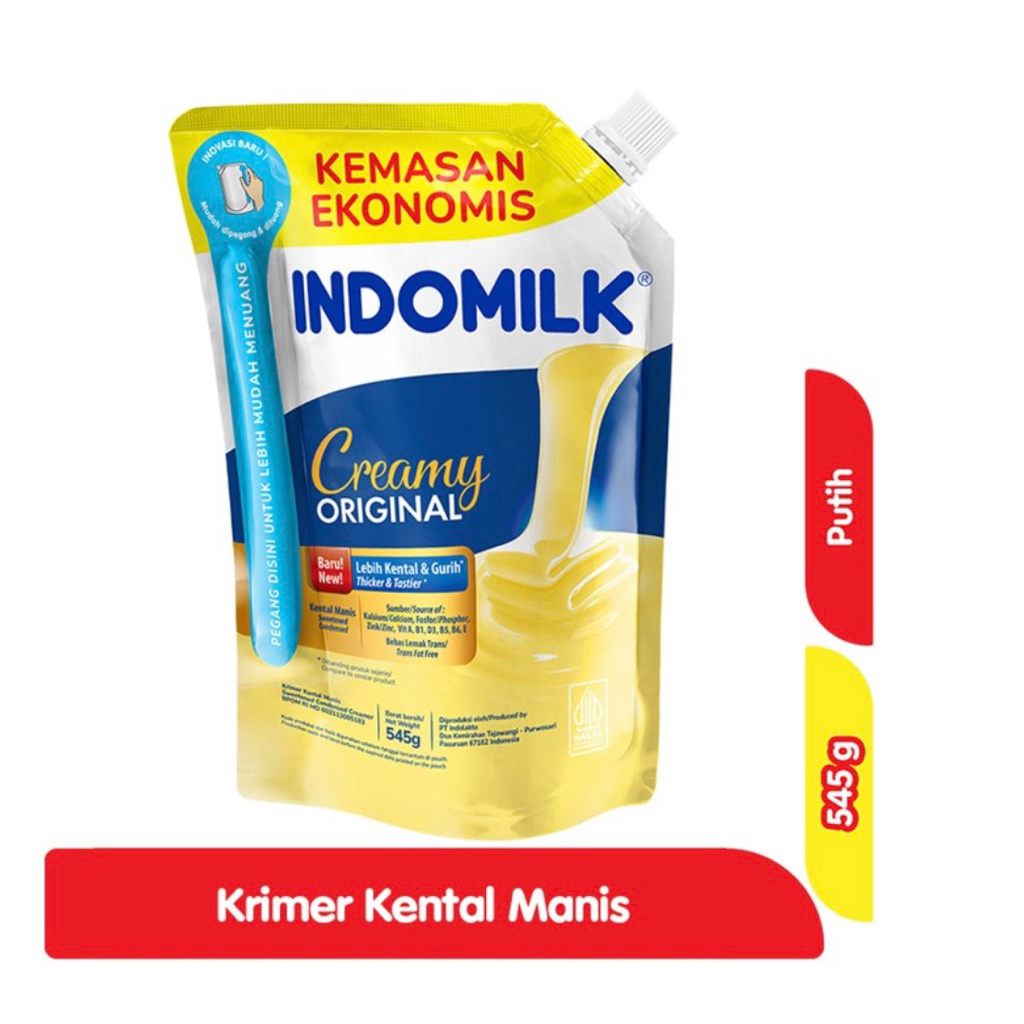 

susu indomilk pch putih 545g, coklat 545g