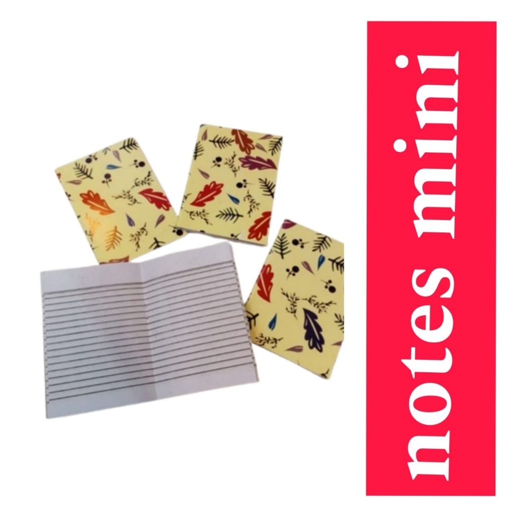 

( isi 5 pcs) mini notebook a7 buku catatan notes kecil 40 lembar / buku tulis kecil/ notepad bergaris