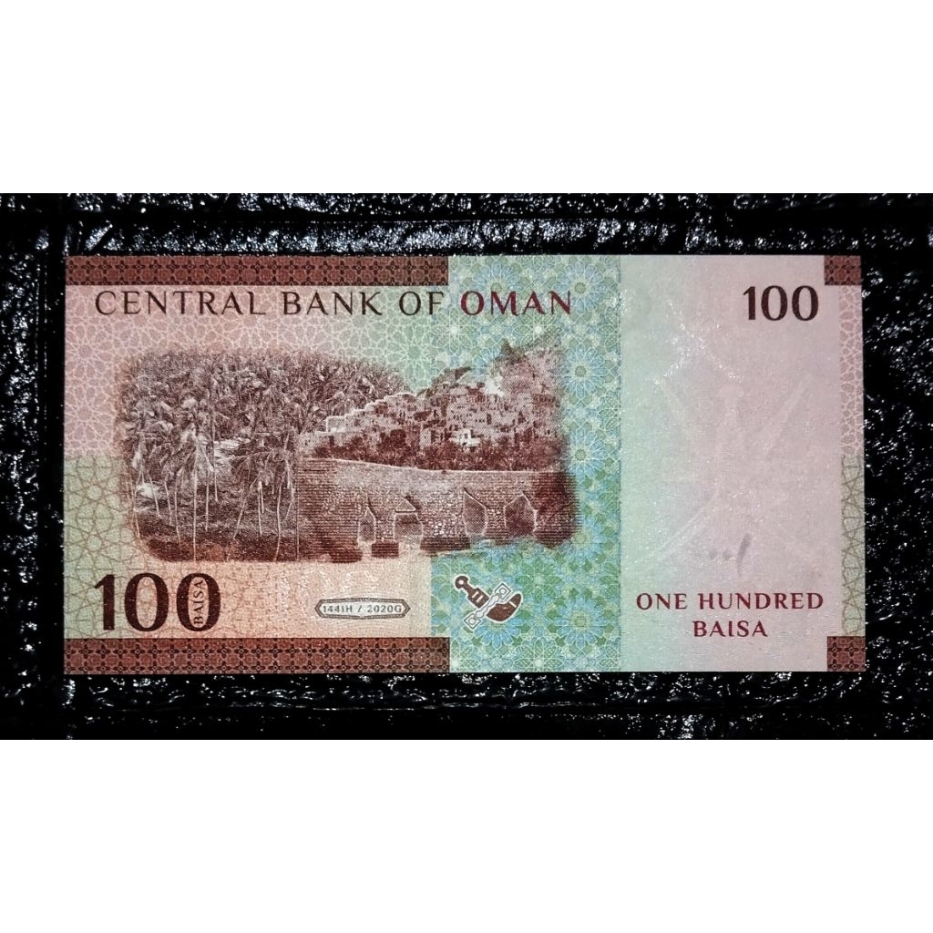 duit kertas kuno asli oman 100 baisa tahun 2020 kondisi baru  mulus gress unc matauang lama untuk ko