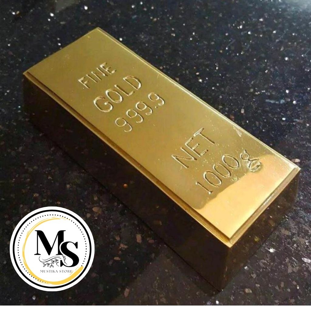 Miniatur Emas Pajangan Meja Miniatur Emas batangan 1 kg