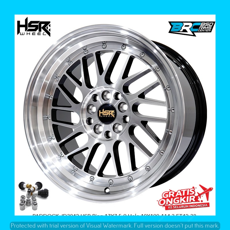 Velg mobil hrv innova xpander sienta dll hsr paddcok ring 17 model bbs lm FREE ONGKIR