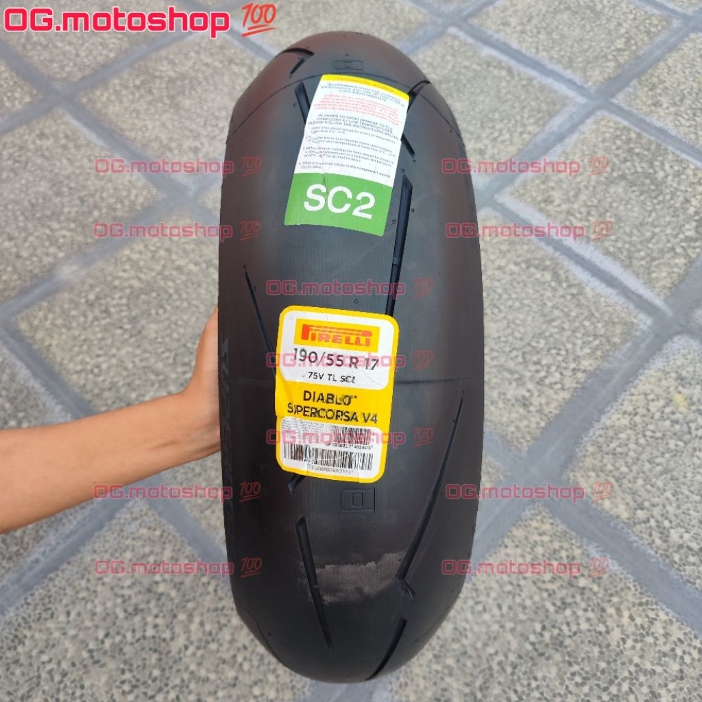 Ban Pirelli Diablo SuperCorsa V4 190/55-17 SC2 ZX6R ZX636 ZX25R ZX25RR ZX4RR Z900 CBR600 R6