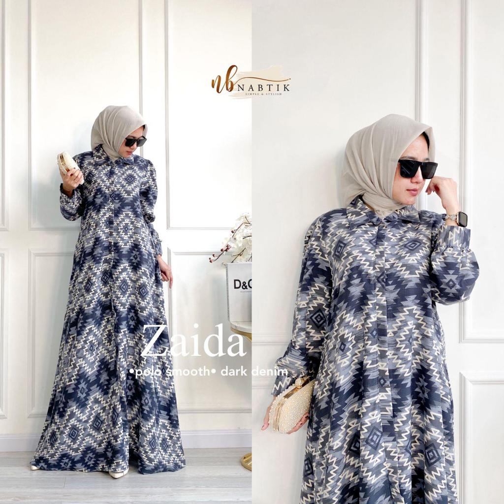 Zaida Maxy Dress Gamis Hijab Fashion By nabtik