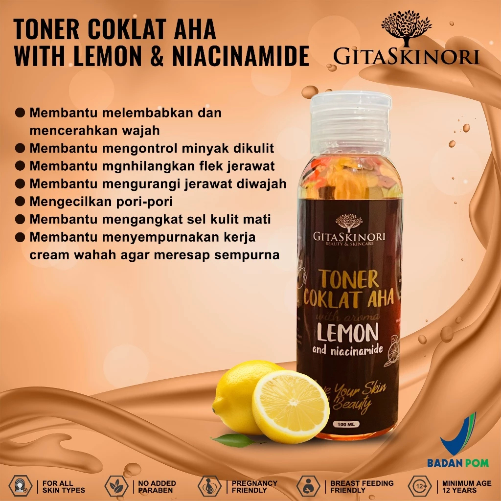 BPOM Toner Wajah Kelupas Strong Cokelat Atasi Kulit Jerawat Kusam Noda Hitam Pencerah Kulit COD / To