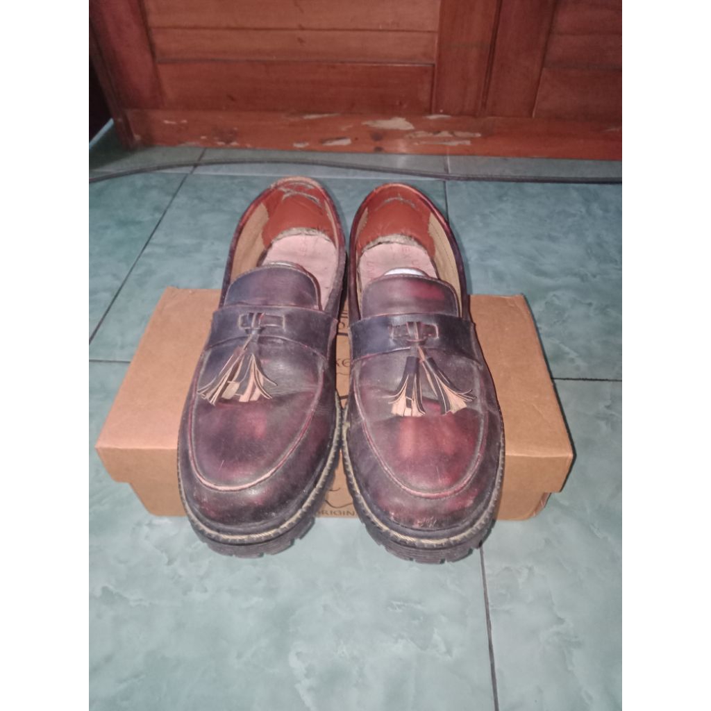 LOAFERS WALKERS COKLAT SEPATU KULIT ASLI