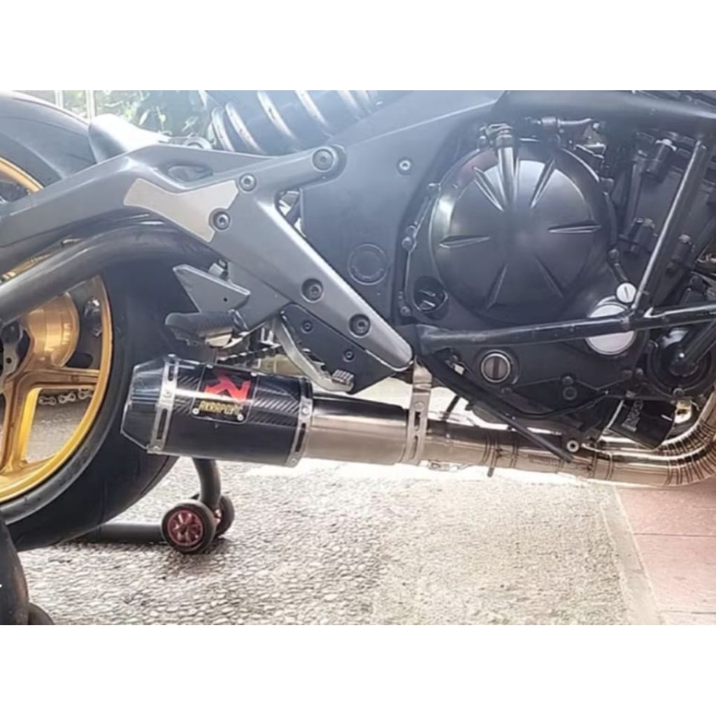 Knalpot Racing Akrapovic gp m1 Lorenzo full system for ER6N er6f Er6 exhaust