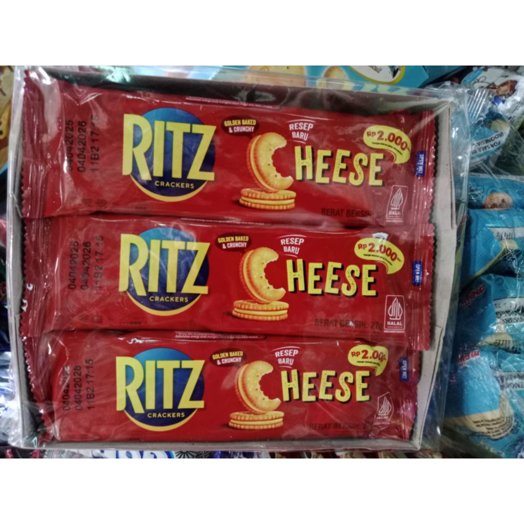 

RITZ biskuit cream keju yg renyah isi 12/box