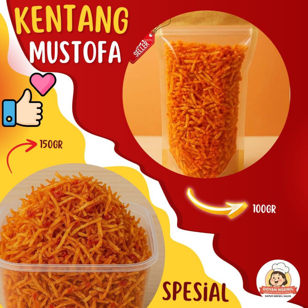 

Kentang Mustofa Pedas Manis Premium 100-200gram
