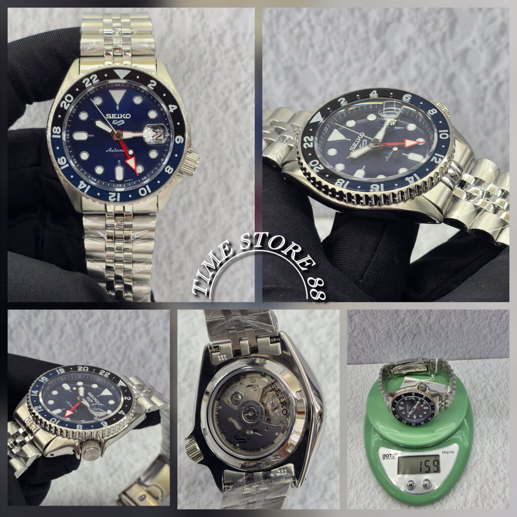Seiko 5 Sports GMT Automatic Blue Limited Edition Fullset Box