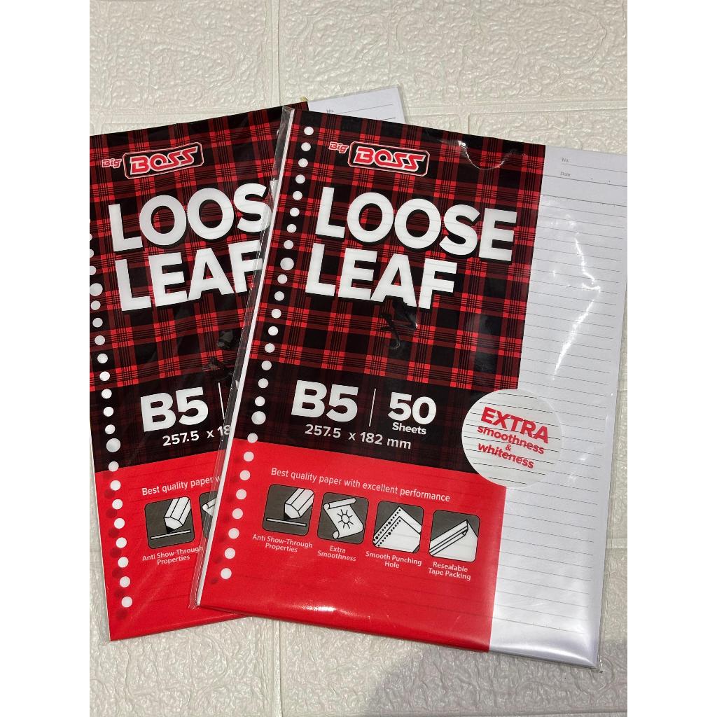 

Kertas Binder Loose Leaf Big Boss B5 50 Sheets