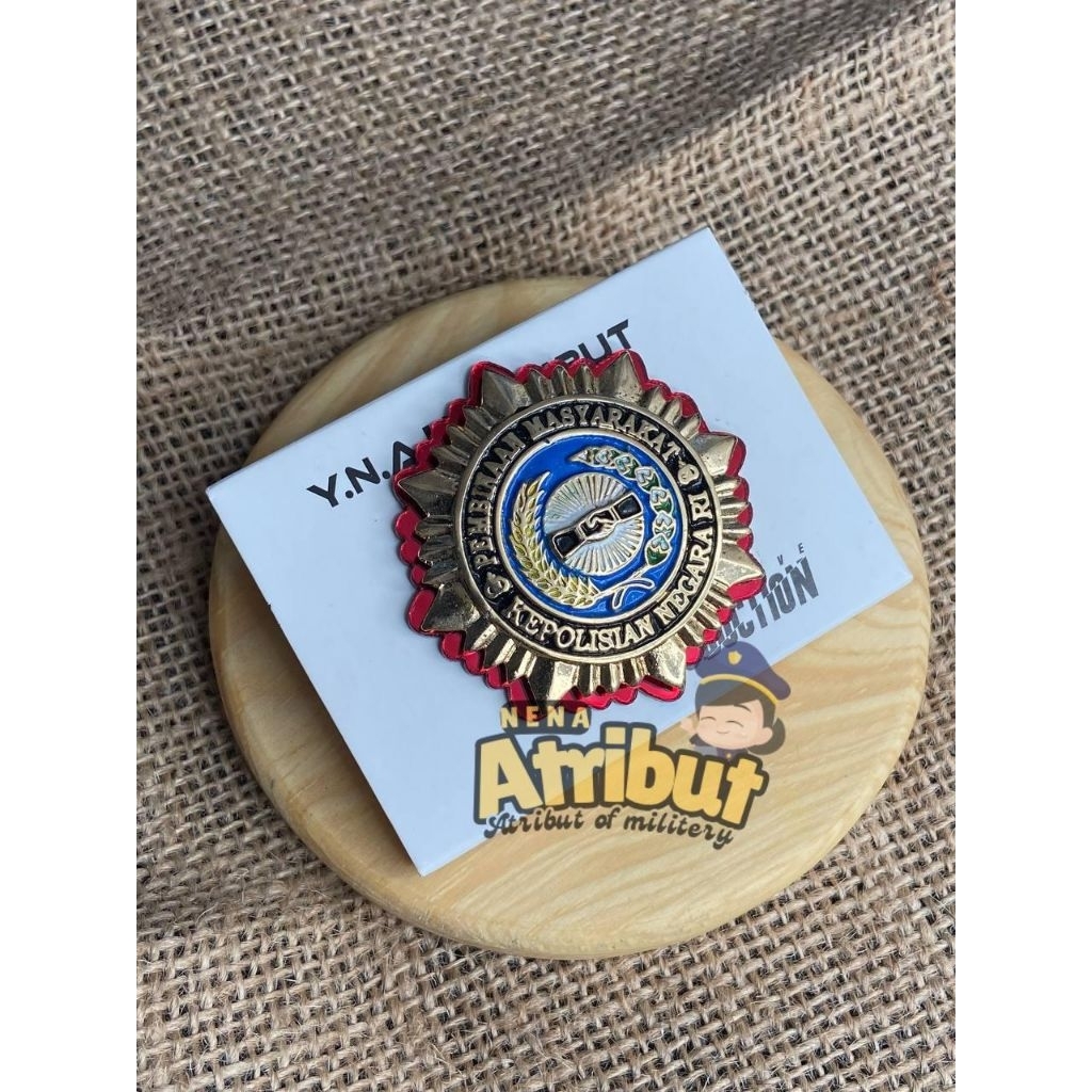 ATRIBUT POLRI PIN RODA BINMAS POLRI EXCLUSIVE