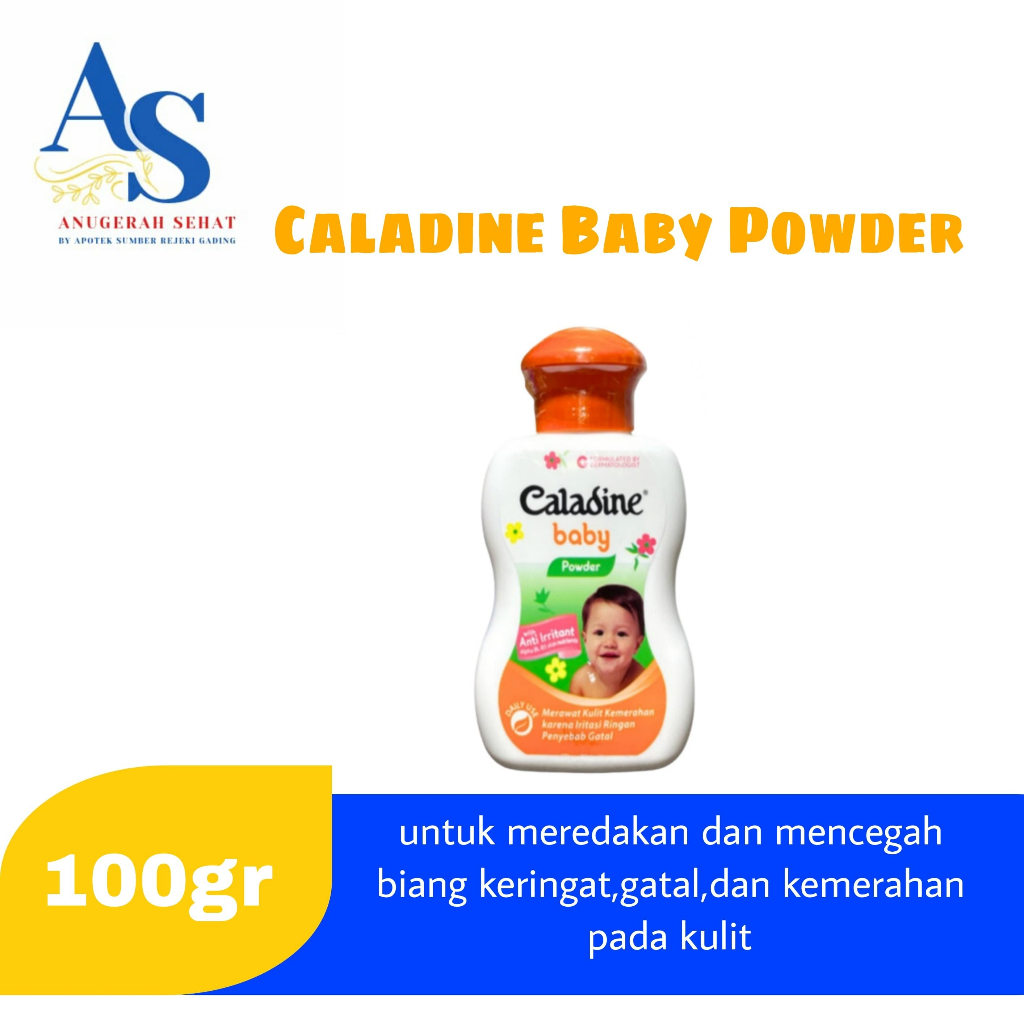 Caladine Baby Powder 100 gR - Bedak Biang keringat anak Bayi