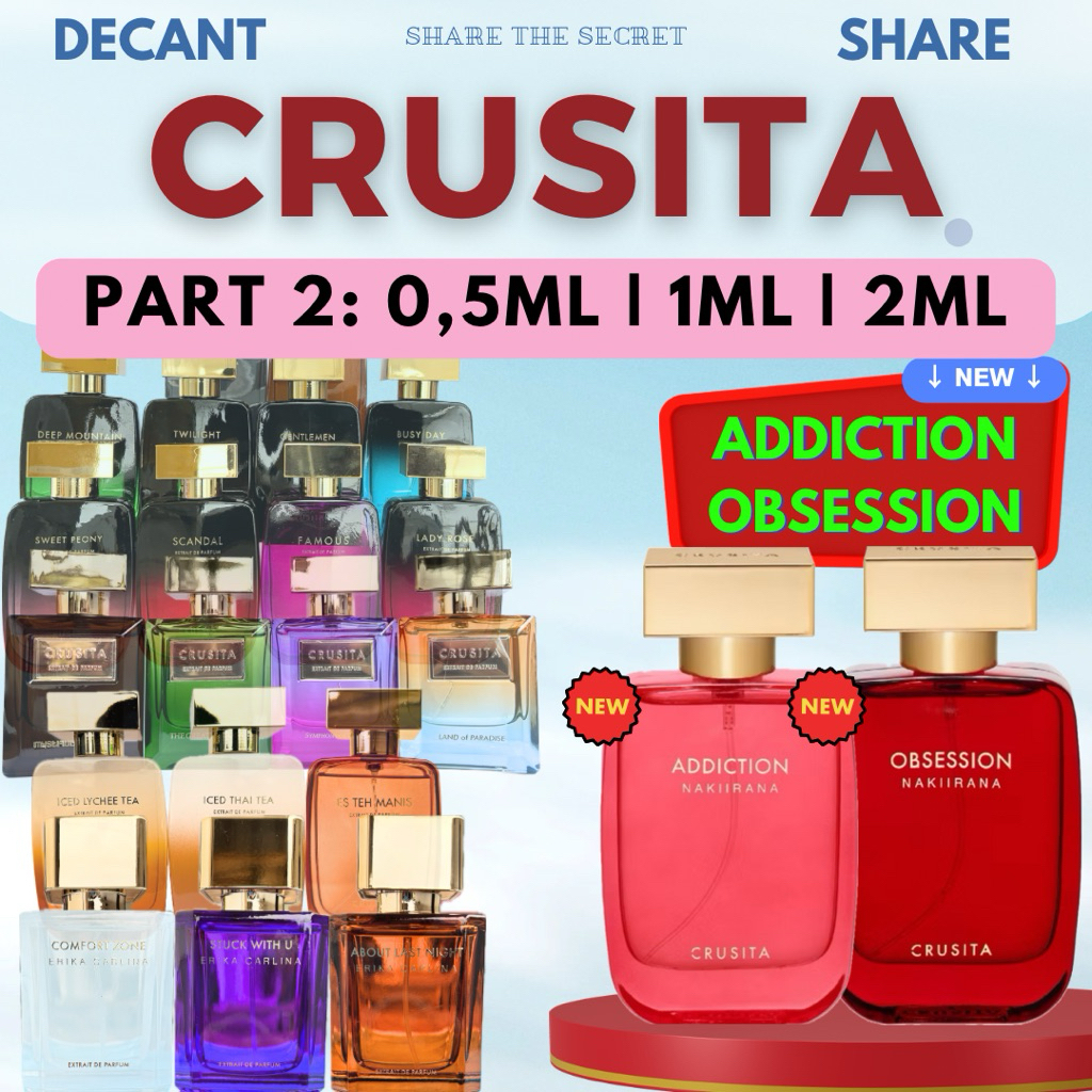 FREE GIFT SHARE DECANT CRUSITA 0,5ml 1ml 2ml Superstar Your Bae Power Stronger heroic Addiction Obse