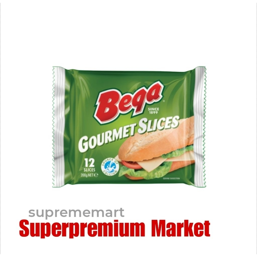 

Bega Gourmet Slices Keju Lembaran 12 Slice/Pack 200g