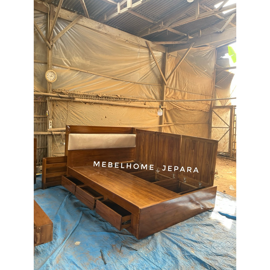 dipan minimalis kayu jati,dipan Storage kayu jati,dipan jok,dipan termurah kayu jati,dipan laci