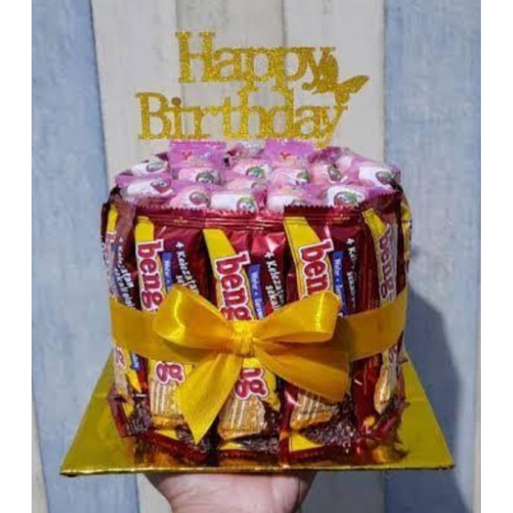 

snacktower coklat permen