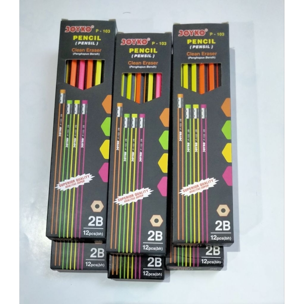 

Pensil Joyko P-103.Bergaris dan Penghapus Bersih