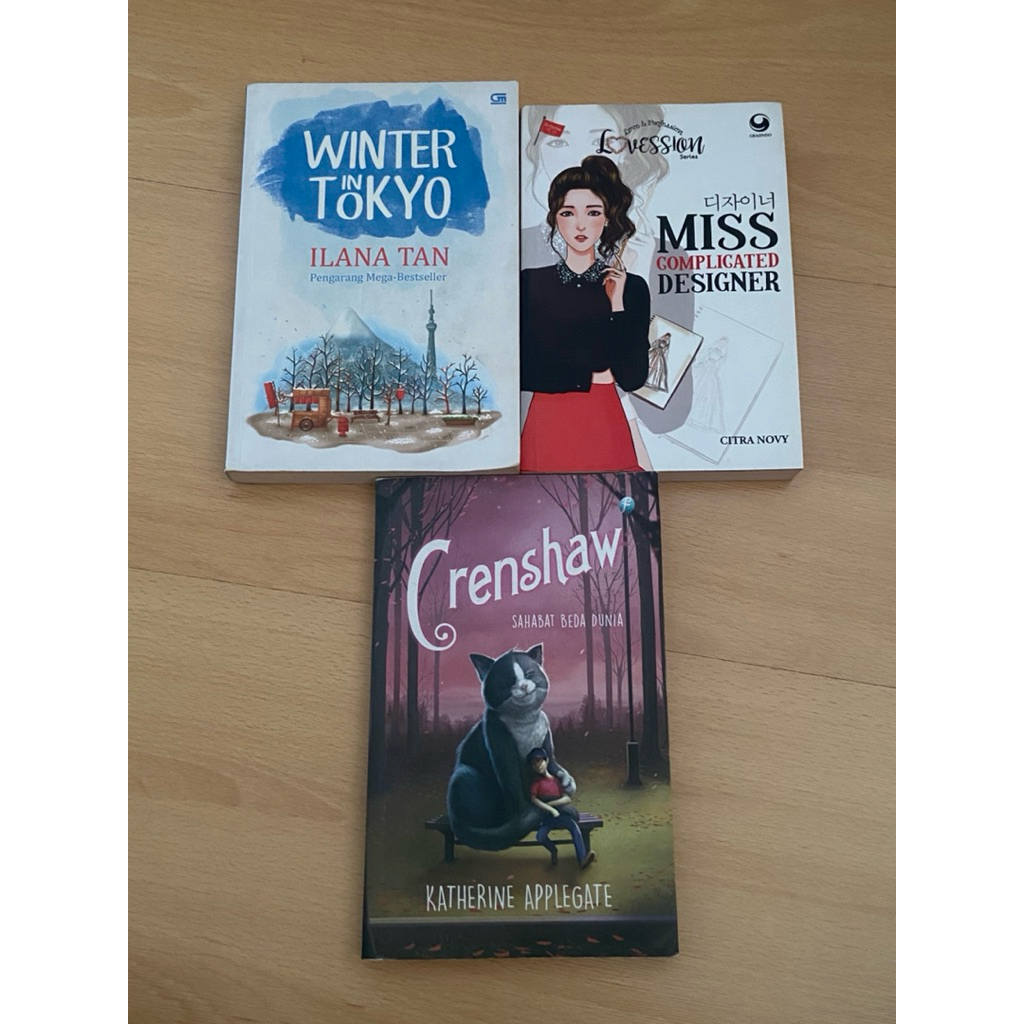 Preloved Novel (Winter in Tokyo, Miss Complicated Designer, Crenshaw)