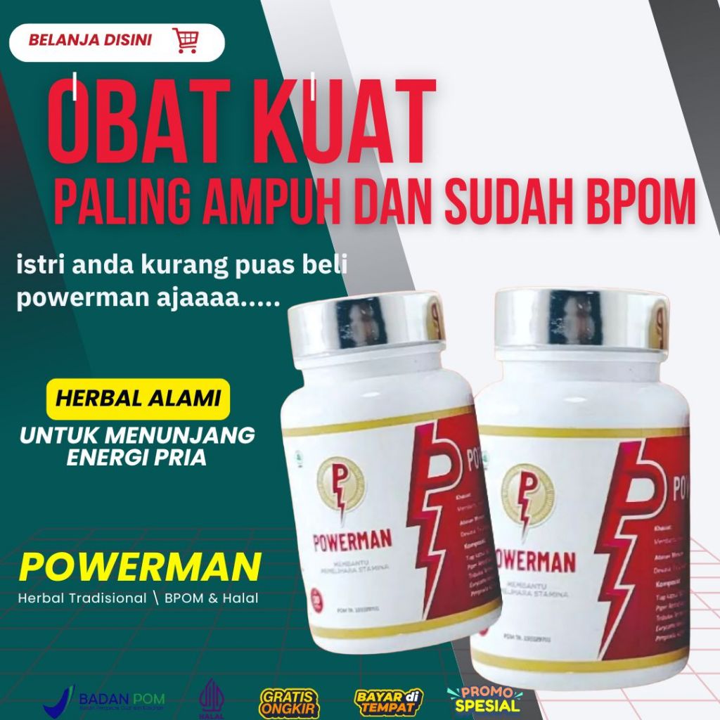 Powerman - Obat Kuat Pria Tahan Lama Penambah Stamina