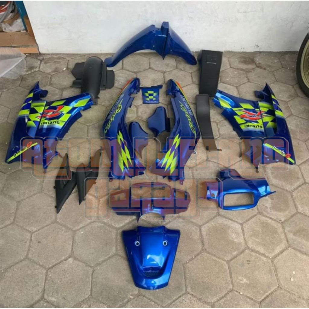 Fullset Cover body Satria lumba Fullset Halus Suzuki satria lumba biru kenny body satria R satria ko