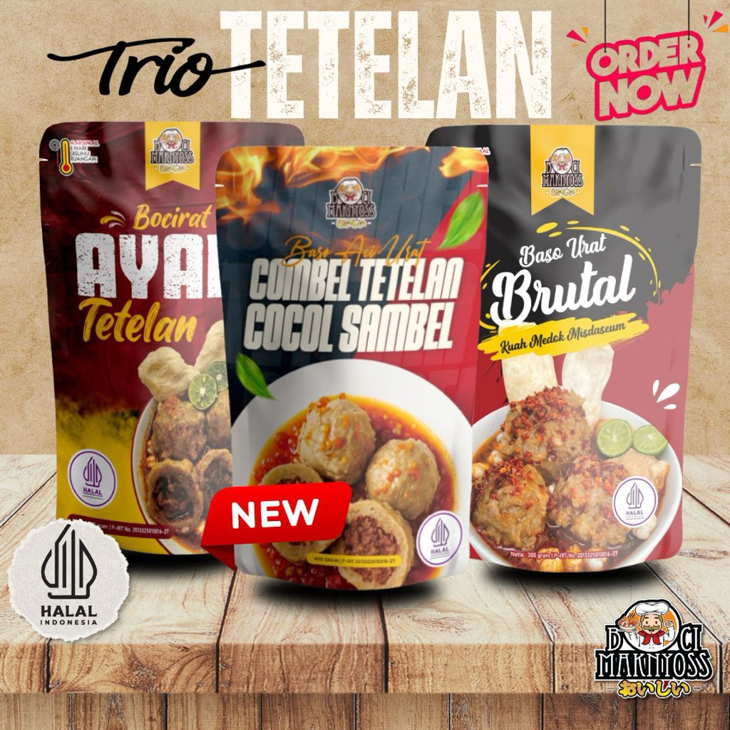 

BUNDLING TETABU MAKNYOSS ( 1 AYAM TETELAN - 1 COMBEL TETELAN - 1 BRUTAL MISDASEUM MAKNYOSS )