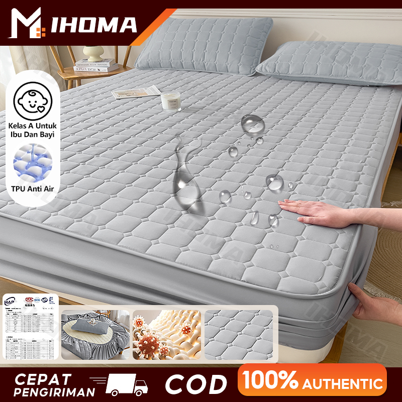 Matras Protector Waterproof 200CM/Anti Ompol Anti Tahan Air Pelindung kasur/Matras Protector Kasur A