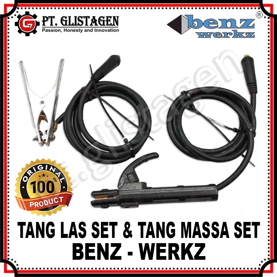 BENZ Tang Massa Set Tang Las Set Kabel Tang Las Set 1.8 Meter Tang Massa Set 1.5 Meter Stang Mesin L