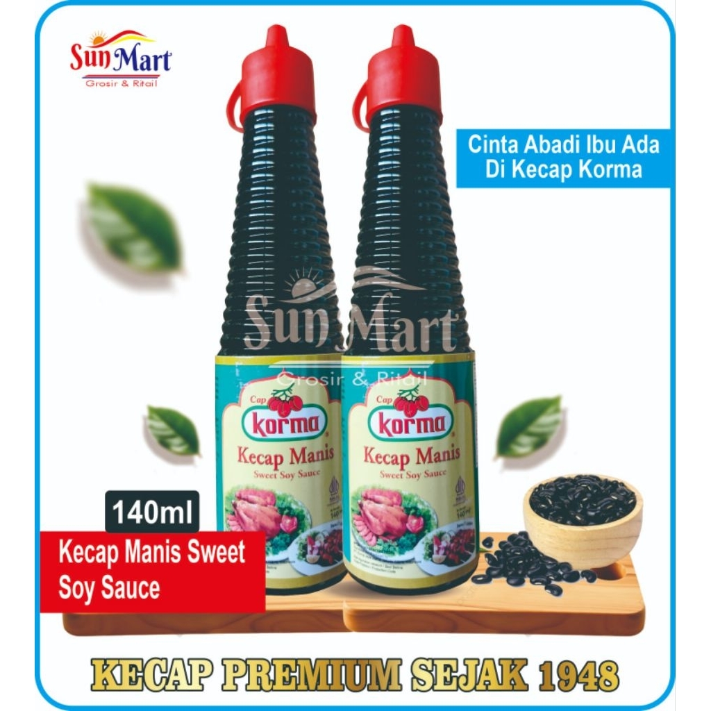 

Kecap Manis Cap KORMA 2 pcs x 140ml botol plastik