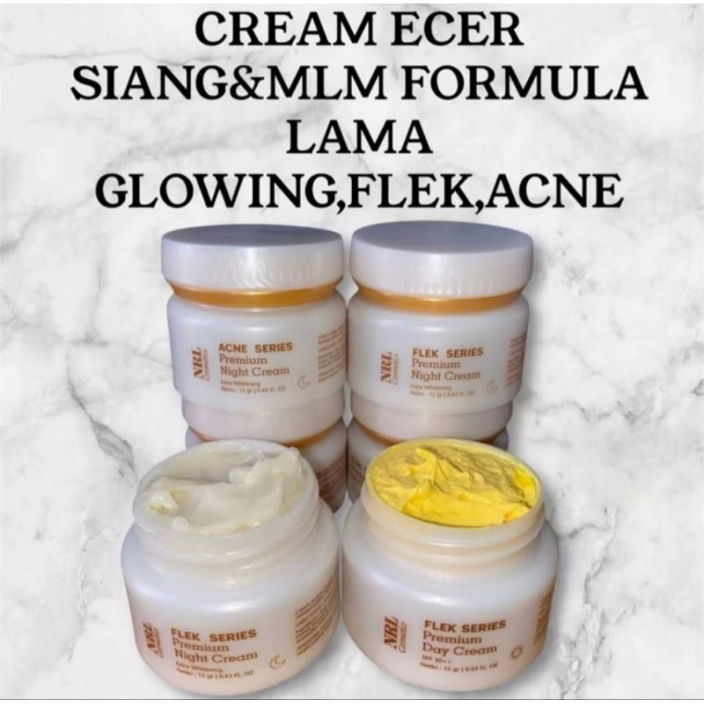 Cream Eceran NRL KOSMETIK ( siang &malam glowing,acne,flek)
