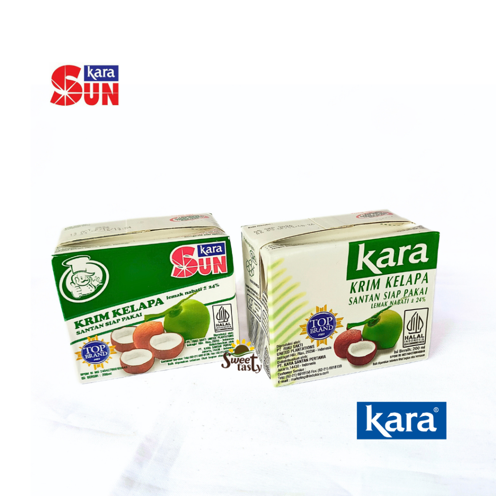 

Sun KARA Santan Kelapa Siap Pakai - Kara Krim Kelapa 200 ml
