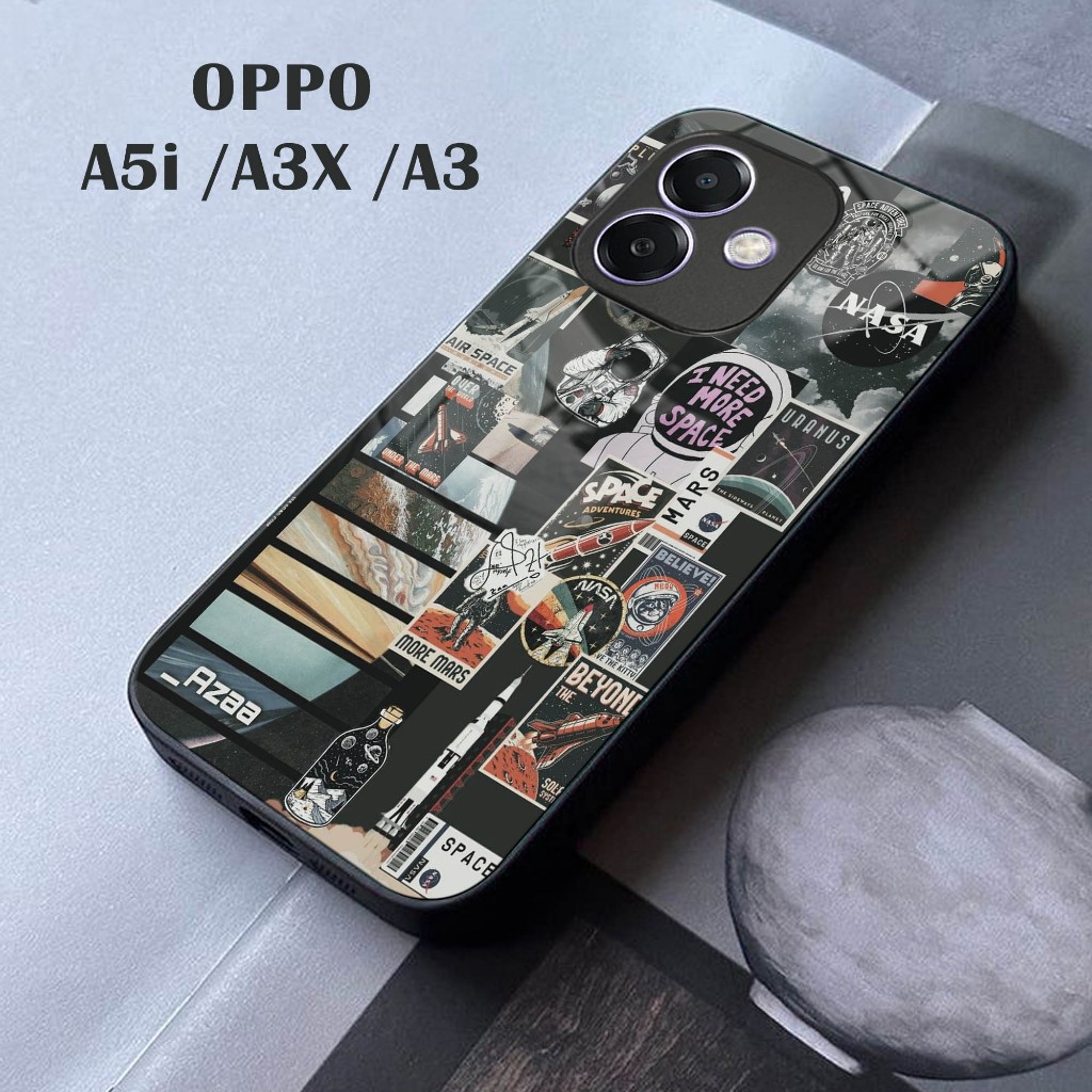 Softcase HP Kaca Glossy For OPPO A5i - OPPO A3X - OPPO A3 - Pelindung Handphone OPPO -A75