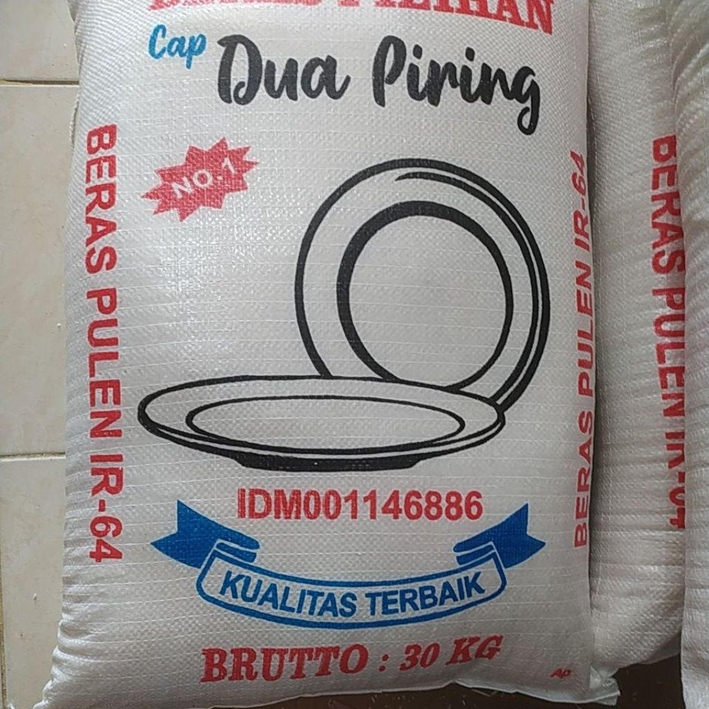 

Beras 30kg cap dua piring, Beras Enak, Beras Putih, Beras Pulen, Beras Murah