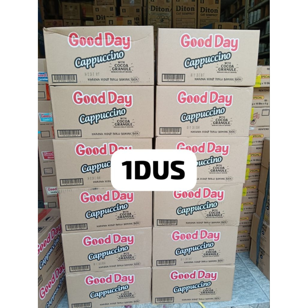

1 DUS 12 renceng renteng kopi good day cappucino kopi good day cappucino with cocoa granule 25 gram