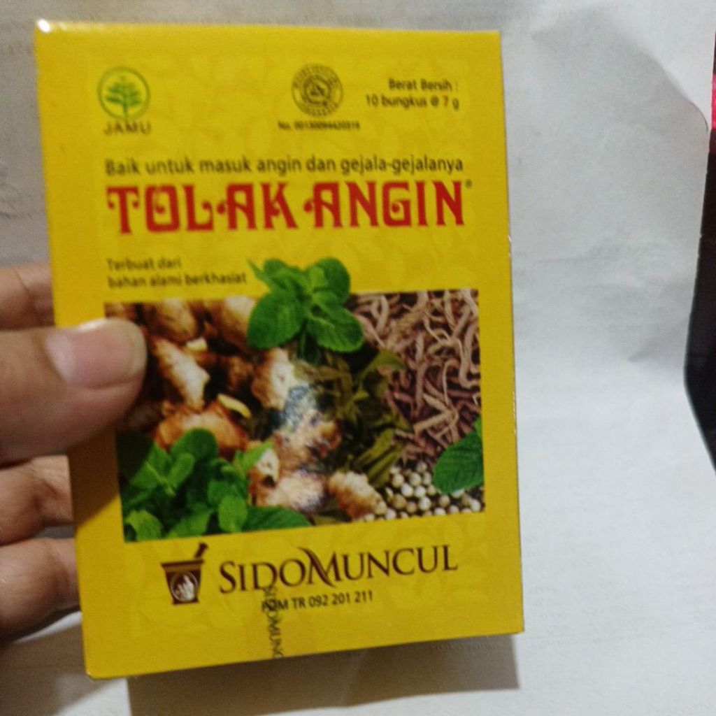 

Tolak angin jamu SIDO MUNCUL