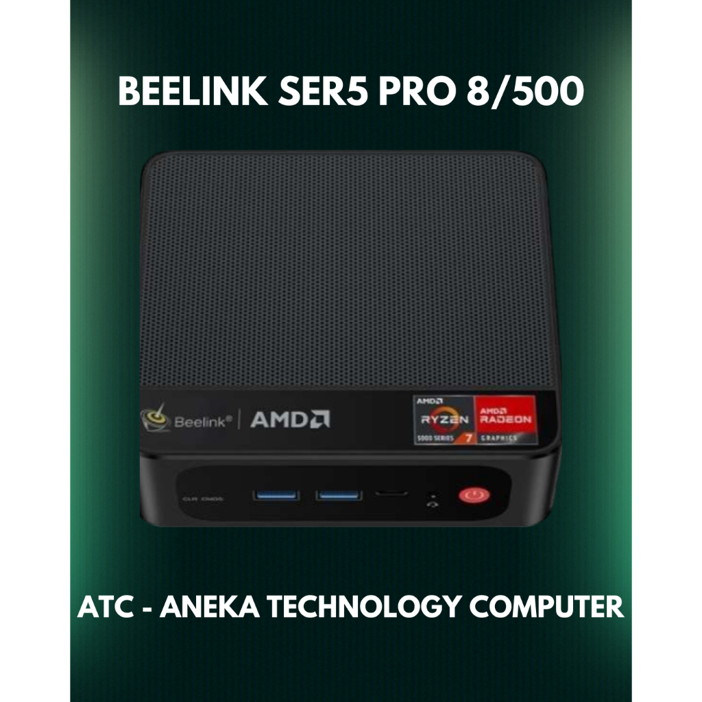 Beelink SER5 Pro 5800H AMD Ryzen7 8/500GB SSD NVMe 4K Windows 11 Pro