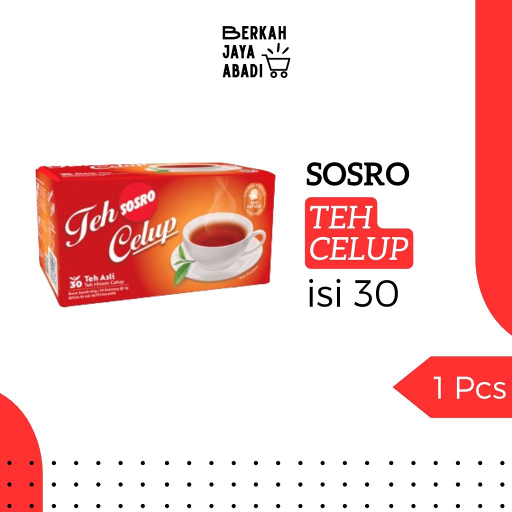 

Sosro Teh Celup Isi 30 | Teh Celup Murah | Grosir
