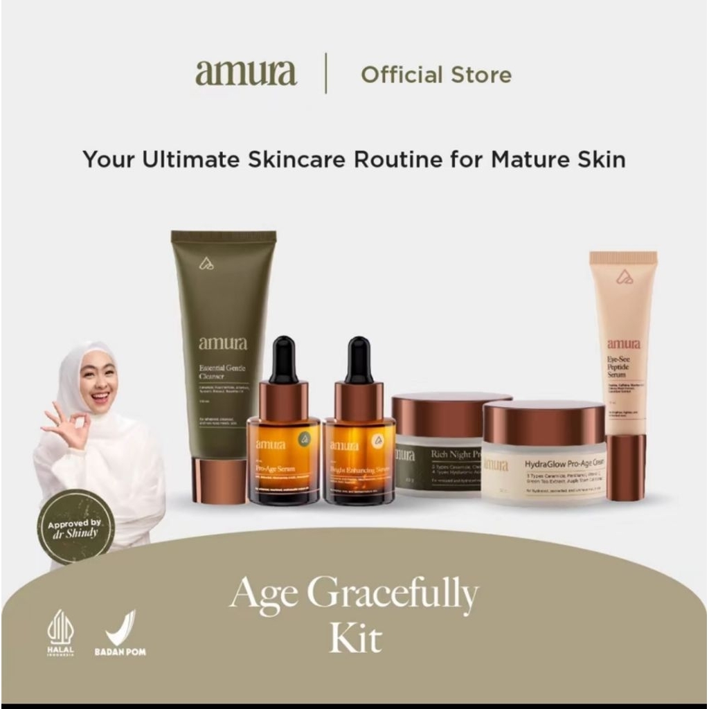 amura skincare paket lengkap original halal bpom