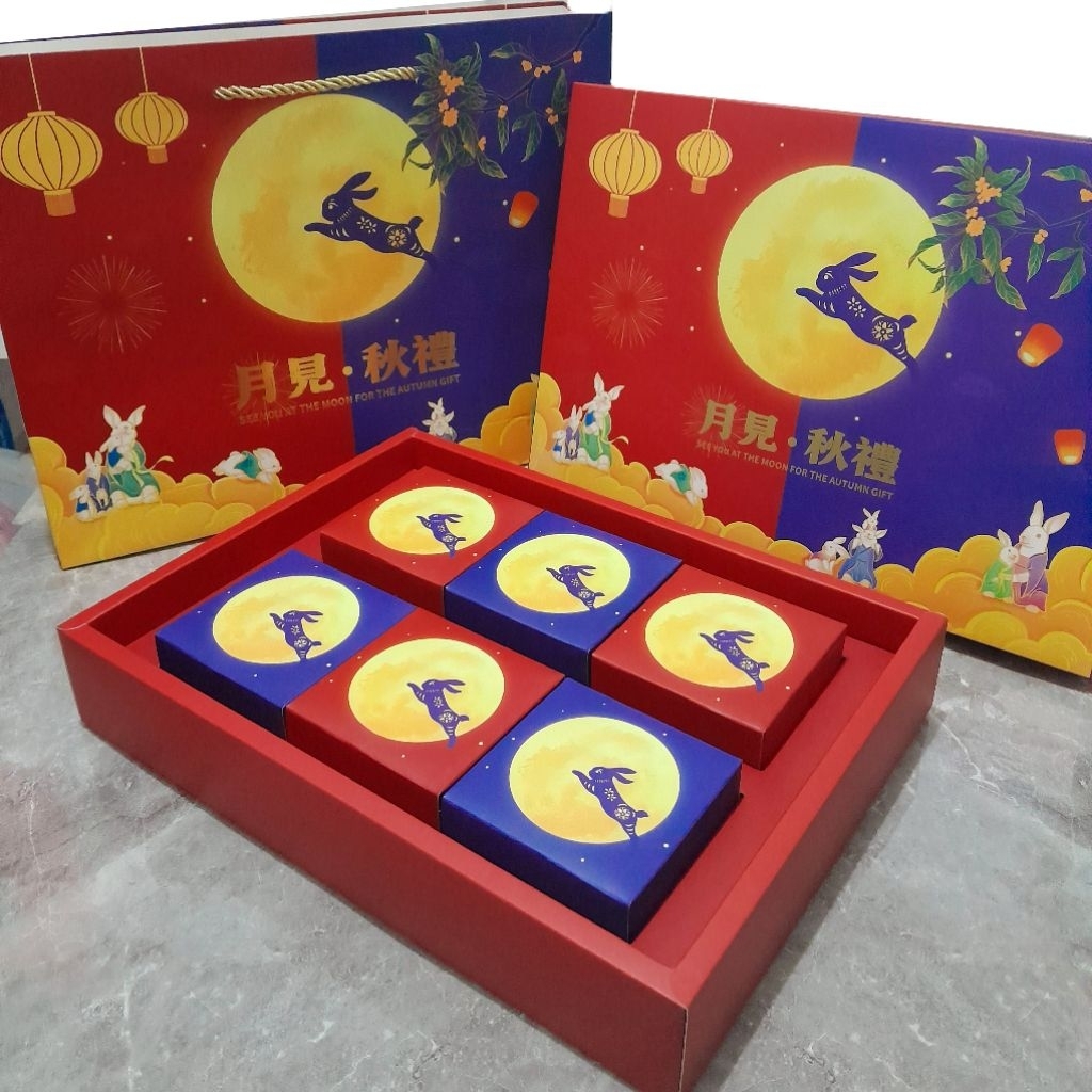 

Box Mooncake isi 6 | Kotak Mooncake 125gr | Mooncake Box 100gr | Hamper Mooncake | Kotak Kue Bulan | Dus Mooncake
