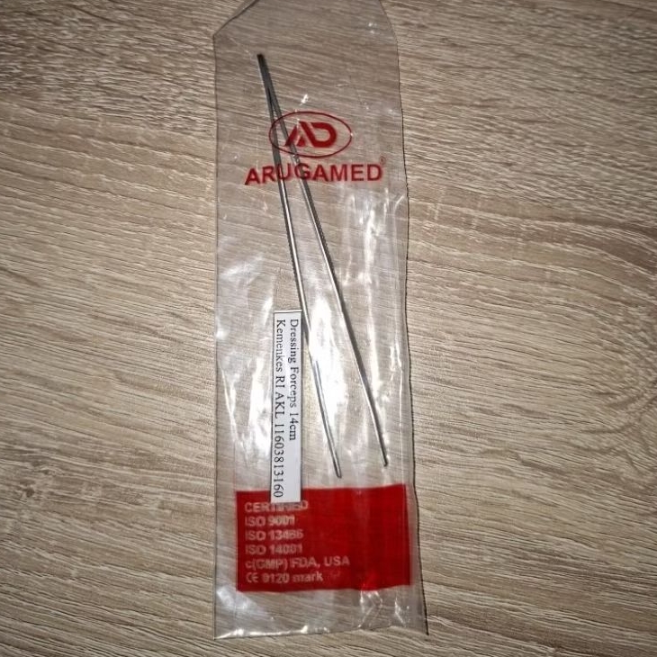 DRESSING FORCEPS 14CM PINSET ANATOMI