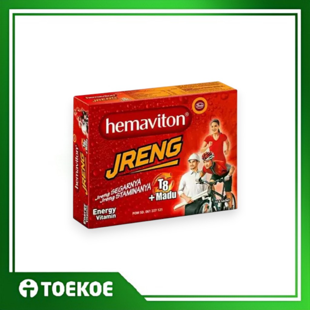 

TOEKOE Hemaviton Jreng T8 Plus Madu 3.8GR [Isi 10Sachet] Serbuk