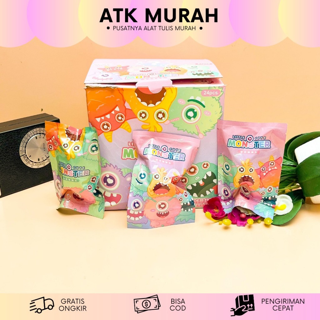 

PENGHAPUS MISTERY BAG LITTLE MONSTER ER-1962 eraser hapusan lucu imut kado unik souvernir murah setip