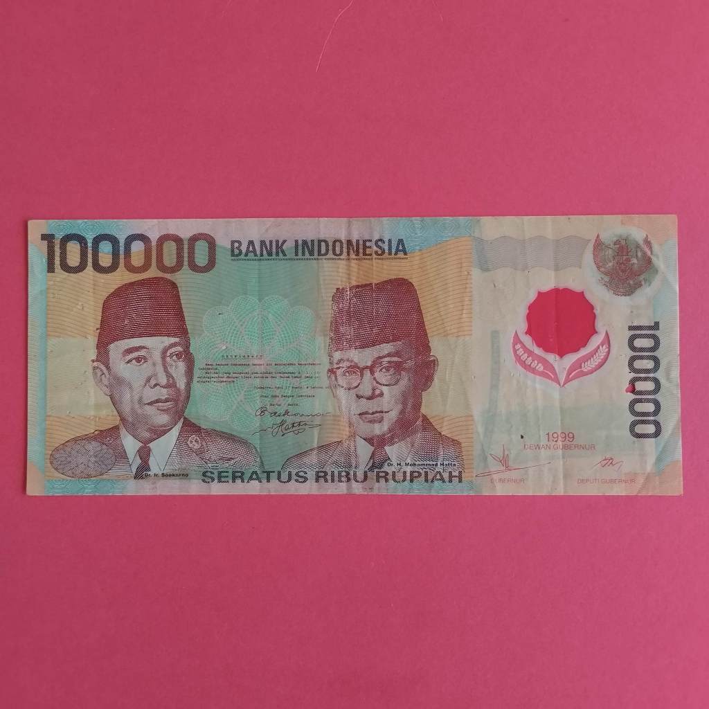 Uang Kuno Polymer Rp 100000 Tahun 1999 UK 003