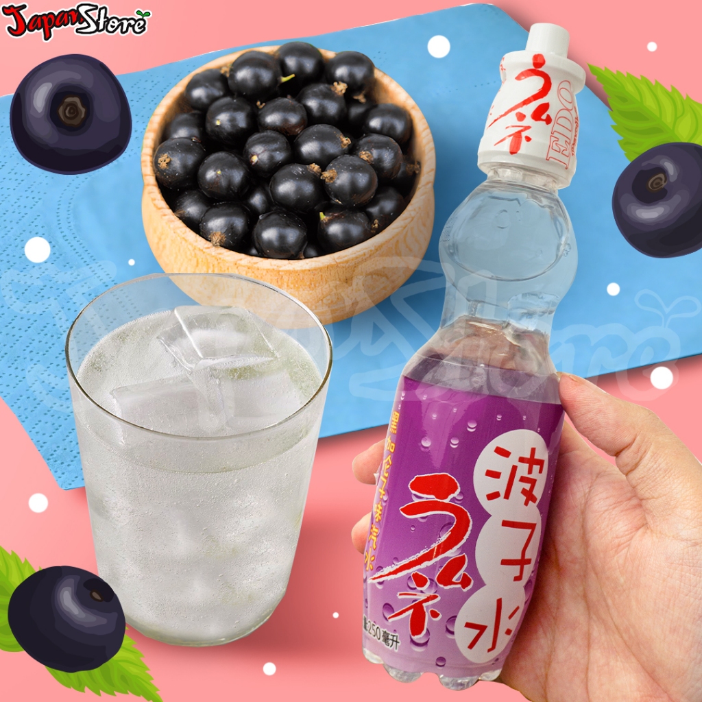 

Edo Ramune Blackcurrant Flavor 250 ml