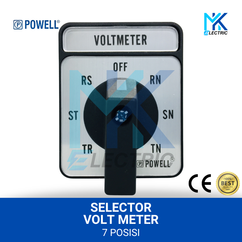 Selector Switch Volt Meter / Rotary / CAM Switch Volt Meter 7 Posisi
