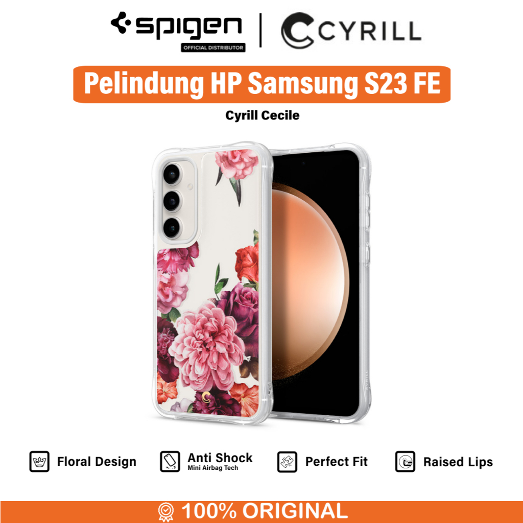 SPIGEN Case Samsung Galaxy S23 FE Cyrill Cecile Clear Motif Slim Cover Casing