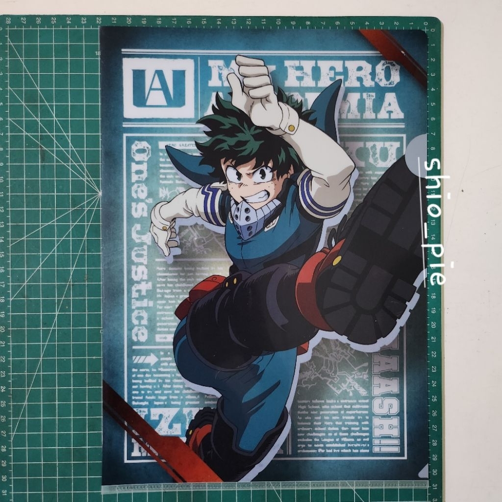 Boku no hero academia My hero academia Midoriya Izuku Deku one justice clearfile clear file A4