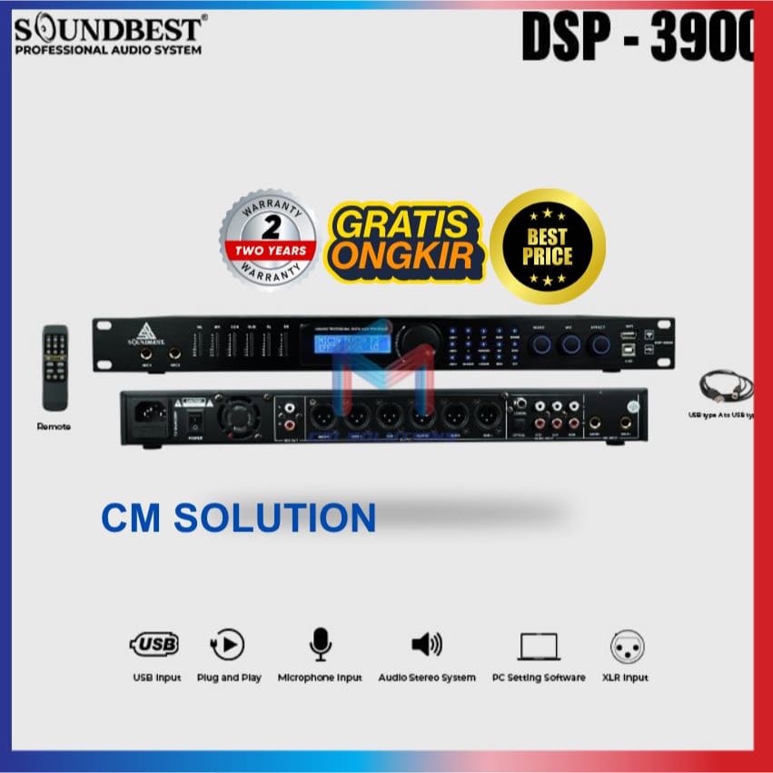 Digital Processor Soundbest DSP 3900 Original Prosessor Audio DSP3900/Audio prosessor/DSP 3900