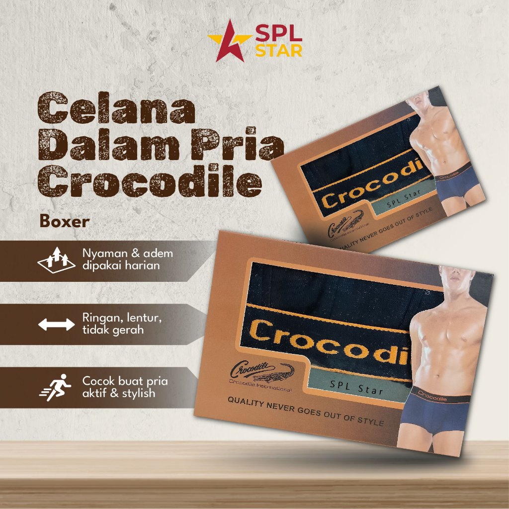 Celana dalam pria Crocodile boxer pakaian dalam