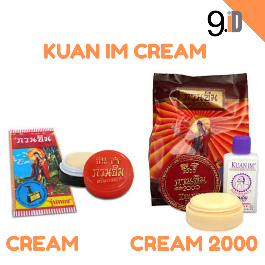 Kuan Im Pearl Cream 100% Ori Thai/Kuan Im Cream/Bedak Kuan Im/Kwan Im Cream/Alas Bedak/Kuan Im 2000
